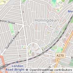Map of Brighton, East Sussex