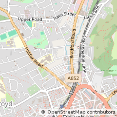 Map of Dewsbury, West Yorkshire