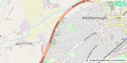 Map of Attleborough