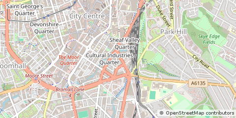 Map of Sheffield
