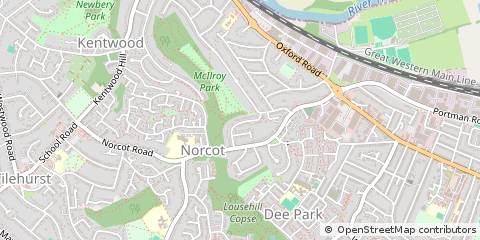 Map of Reading, Berkshire