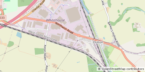 Map of Runcorn, Cheshire