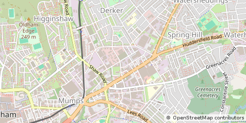 Map of Oldham