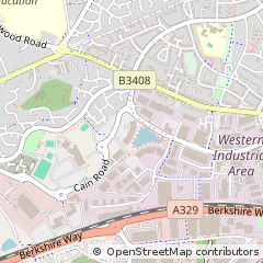 Map of Bracknell, Berkshire