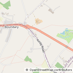 Map of Boundary, Leicestershire