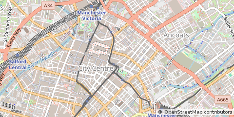 Map of Manchester