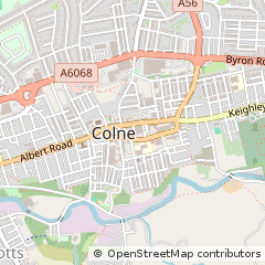 Map of Colne, Lancashire