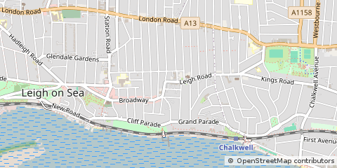 Map of Leigh-on-SEA
