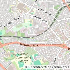 Map of Barnsley, South Yorkshire