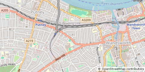 Map of Putney, London