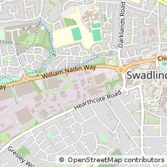 Map of Swadlincote, Derbyshire