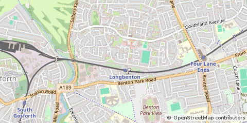 Map of Newcastle Upon Tyne