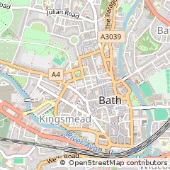 Map of Bath, Somerset