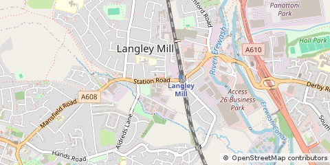 Map of Nottingham, Nottinghamshire