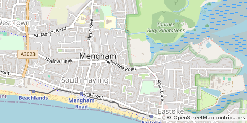 Map of Hayling Island