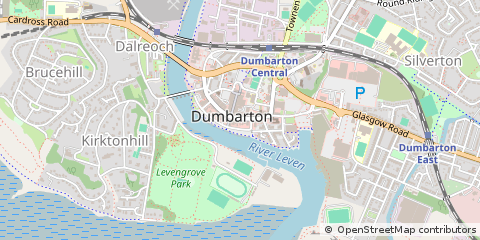 Map of Dumbarton, West Dunbartonshire