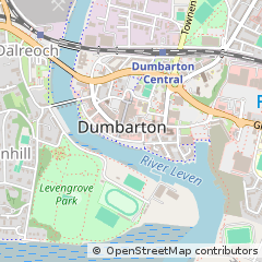 Map of Dumbarton, West Dunbartonshire