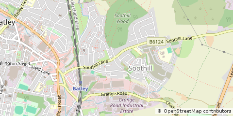 Map of Batley, West Yorkshire