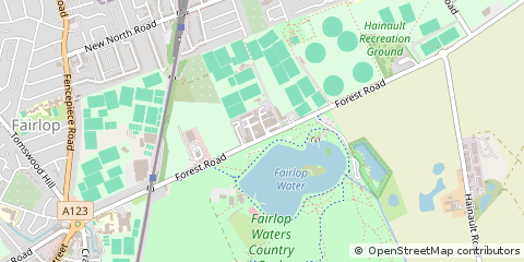 Map of Ilford, Essex