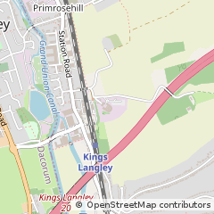 Map of Kings Langley, Hertfordshire