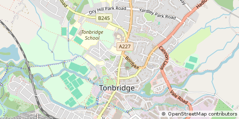 Map of Tonbridge, Kent