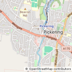 Map of Pickering, North Yorkshire