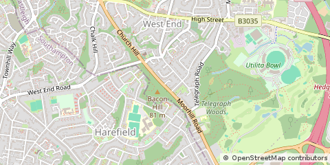 Map of Southampton, Hampshire