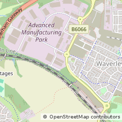 Map of Catcliffe, Rotherham