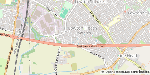 Map of Warrington