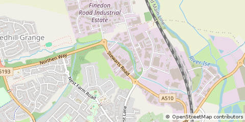 Map of Wellingborough