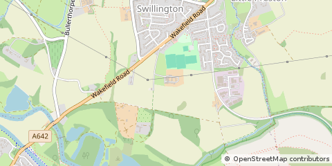 Map of Leeds, West Yorkshire