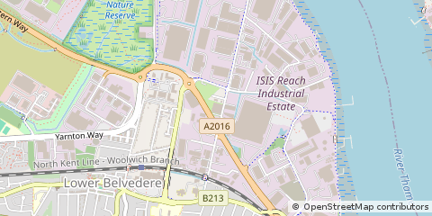 Map of Belvedere, Kent