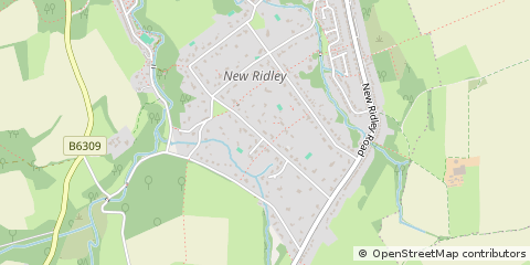 Map of Northumberland