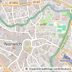 Map of Norwich, Norfolk