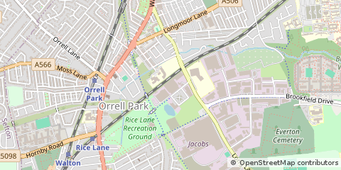 Map of Liverpool, Merseyside