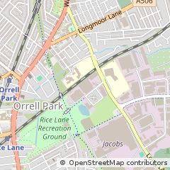 Map of Liverpool, Merseyside