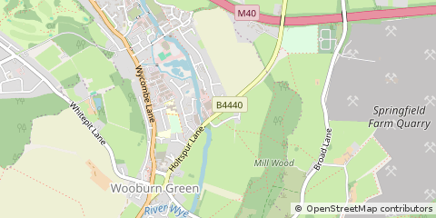 Map of High Wycombe, Buckinghamshire