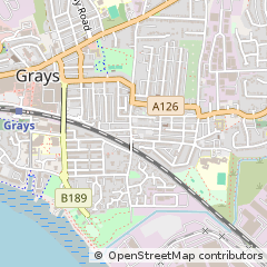 Map of Grays, Essex