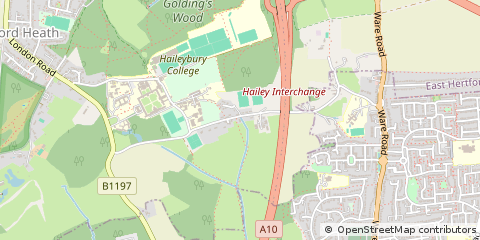 Map of Hertford Heath, Hertfordshire