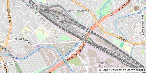 Map of Wembley, Middlesex