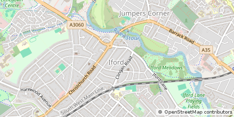Map of Bournemouth, Dorset
