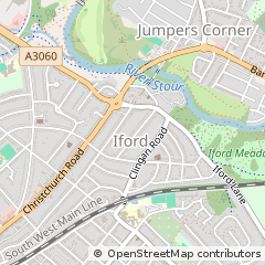 Map of Bournemouth, Dorset