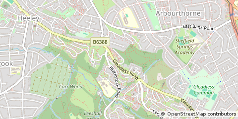 Map of Sheffield
