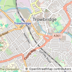 Map of Trowbridge, Wiltshire