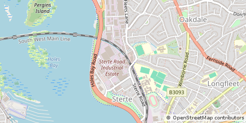 Map of Poole, Dorset