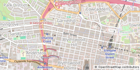 Map of Glasgow, Renfrewshire