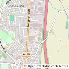 Map of Lutterworth, Leicestershire
