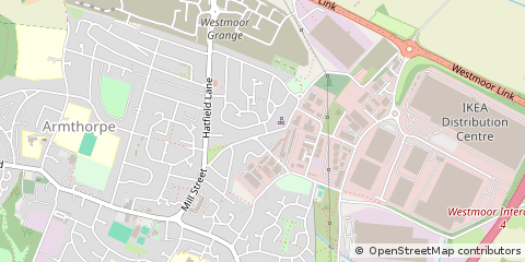 Map of South Yorkshire