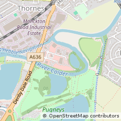 Map of Wakefield, West Yorkshire