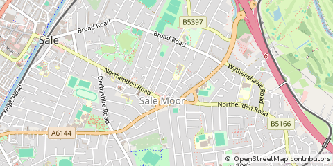 Map of Sale, Cheshire